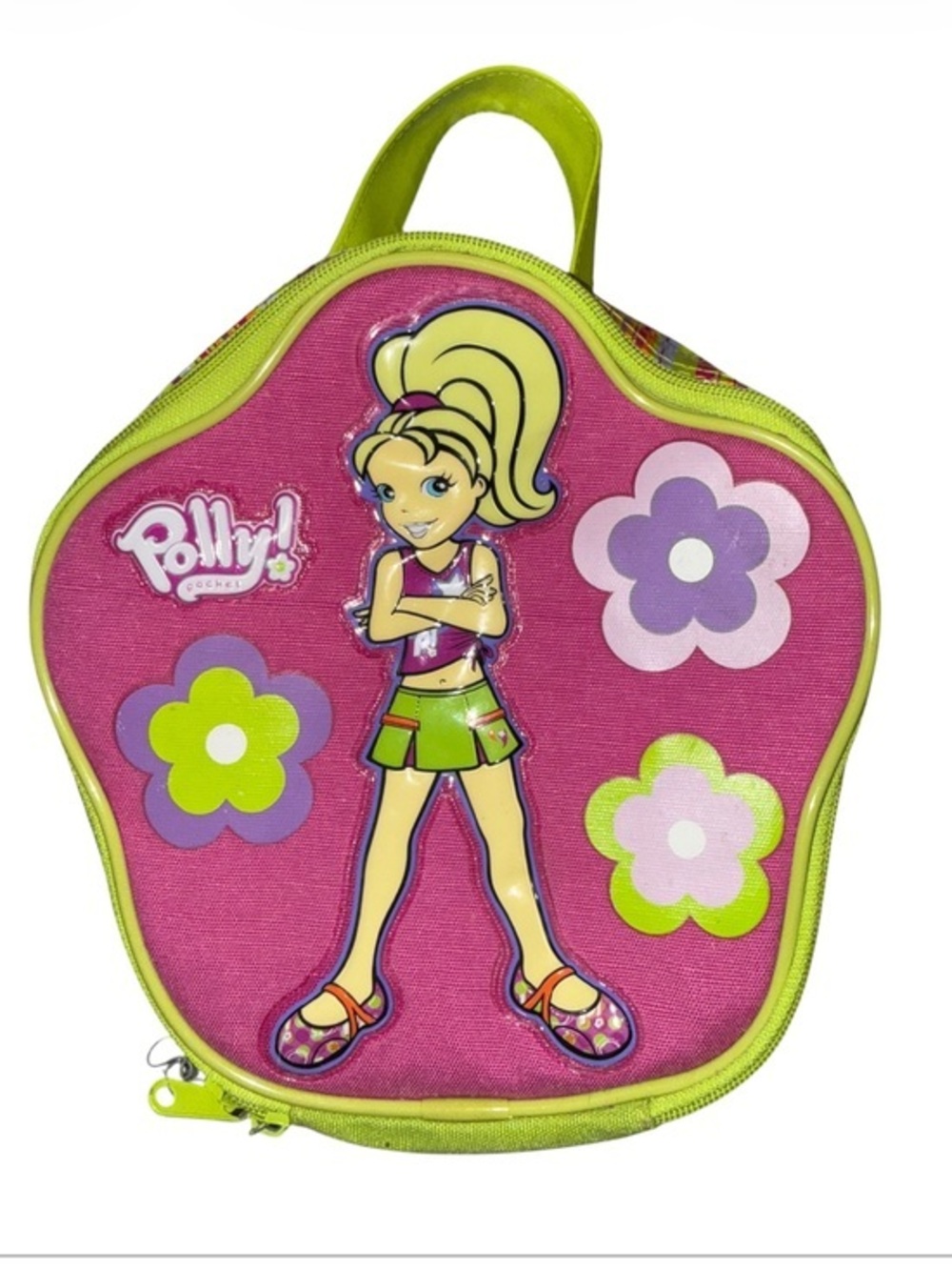 Vintage Polly Pocket
Carrying Case Zippered
Storage Handle Pink 2003 Y2K